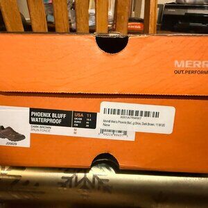 Merrell Phoenix Bluff Water Proof –Dark Brown Size 11M  (J35629)